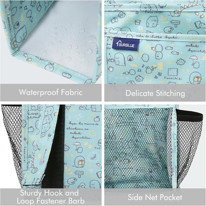 Surblue Bedside Caddy Hanging Bed Organizer Storage Bag Pocket - Image 4