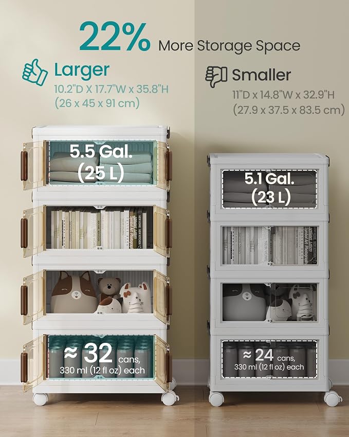 SONGMICS 26QT Plastic Storage Bins - Image 3