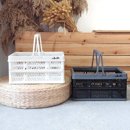 ZHJINGYU crates for storage, plastic baskets for organizing, collapsible - Image 9