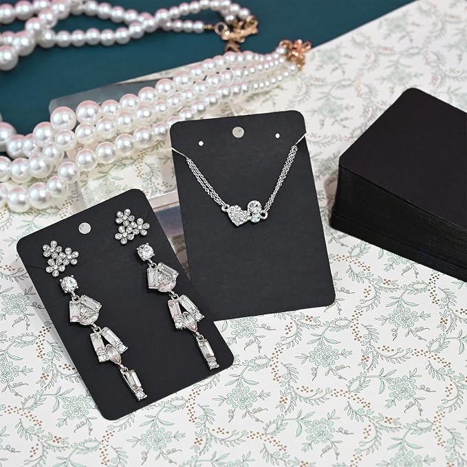 MOOCA Plain Hanging Earring Necklace Cards, Necklace Display, Earring Card - Image 6