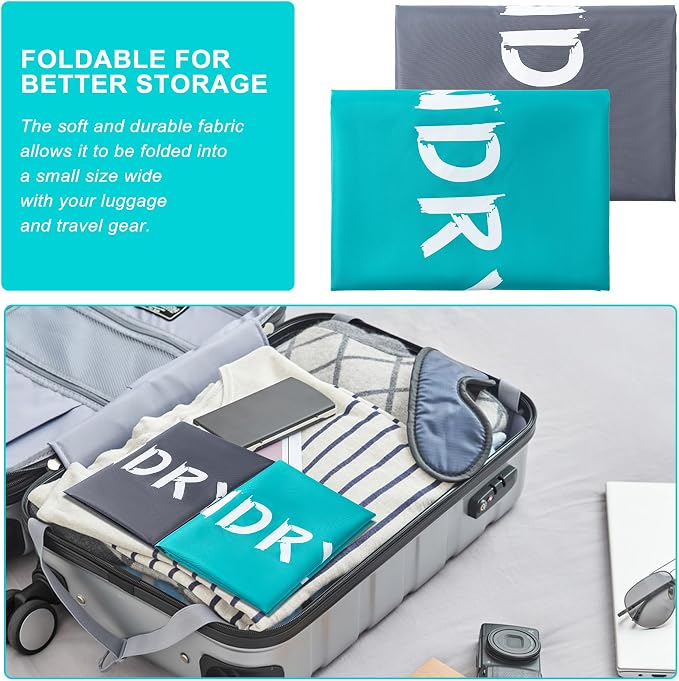 4 Pack XL Travel Laundry Bag, Machine Washable Dirty Clothes Organizer - Image 4