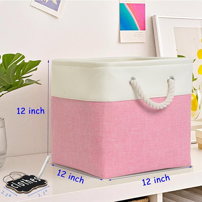 storage cubes 12 x 12, Cube Storage Organizer Bins - Image 3