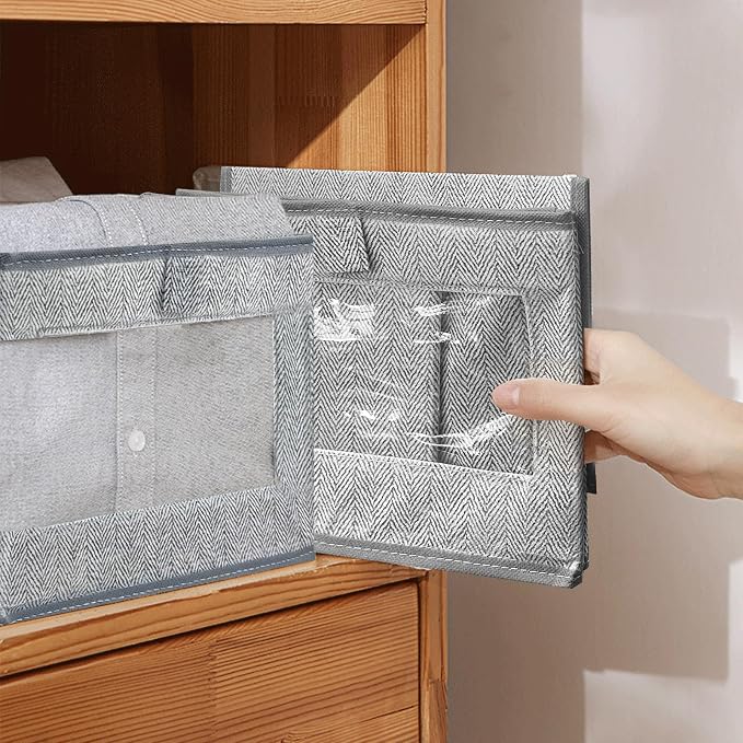 6 Pieces Linen Closet Storage Bins - Image 6