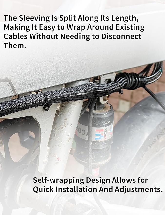 Cable Management Split Wire Loom Sleeve - Image 4