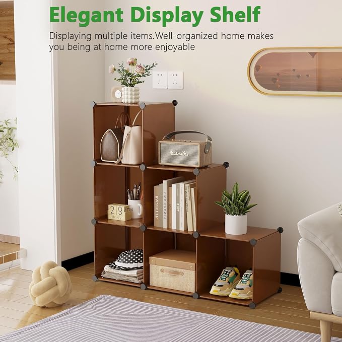 C&AHOME Cube Storage Organizer, 6-Cube Shelves Units, Closet Cabinet, DIY - Image 9