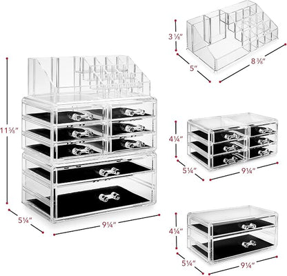 Casafield Acrylic Cosmetic Makeup Organizer & Jewelry Storage Display Case - Image 7