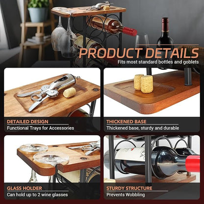 Wooden Wine Racks Countertop - Image 5