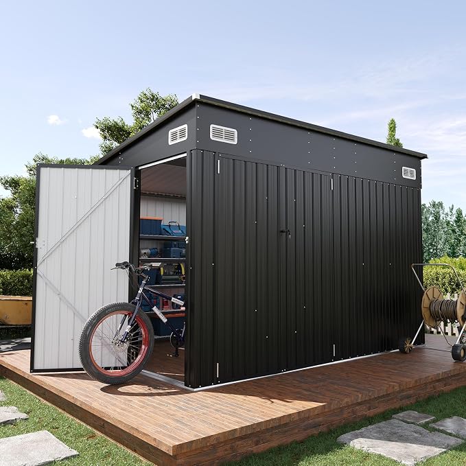 Storage Shed 8'x10' Metal Outdoor Sheds - Image 9
