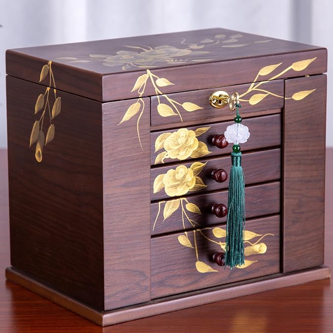 Wooden jewelry case Jewelry Box - Image 5