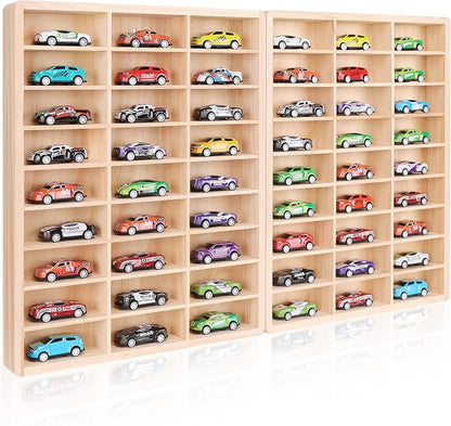 Hotwheels Wooden Display Case, 54 Space, by LUCKYBOPAN