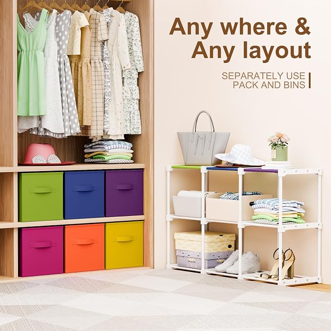 Briwooody 9 Cube Storage Organizer Bins - Image 4