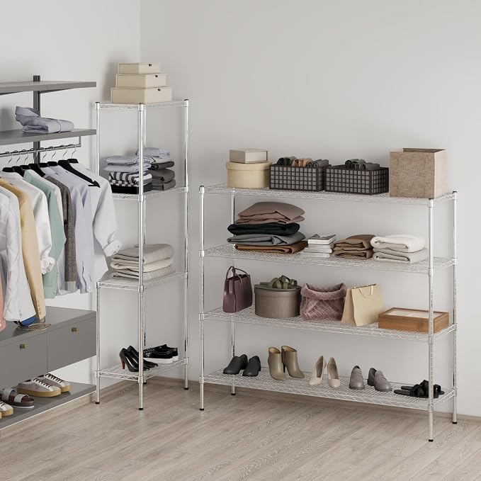 18" Deep x 60" Wide x 54" Height Wire Shelving Kit | 4-Tier | NSF Commercial - Image 7