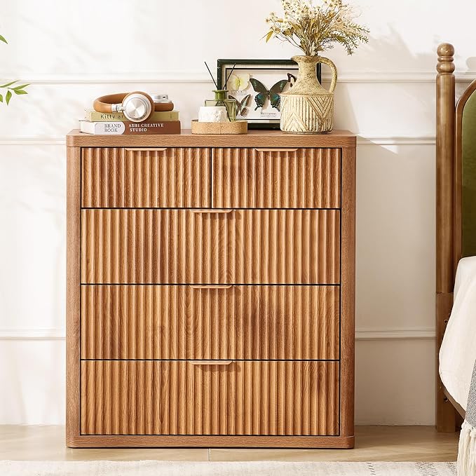 LEYAOYAO Fluted 5 Drawers Dresser - Image 5