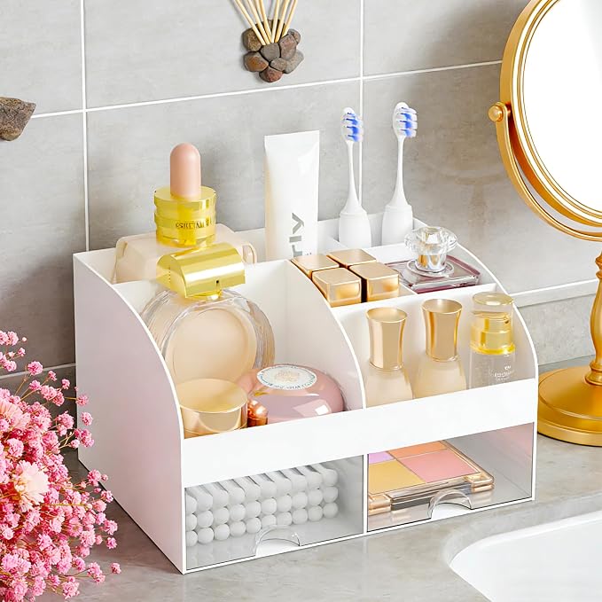 Makeup Organizer with 2 Drawers, Cosmetic Storage - Image 6