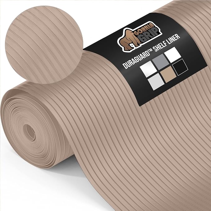 GORILLA GRIP DuraGuard Shelf Liner, Non-Adhesive Cabinet Liners by Unknown