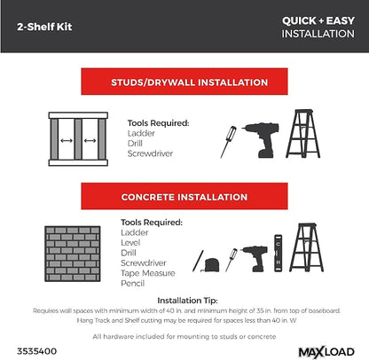ClosetMaid MaxLoad Heavy Duty Wall Shelf Kit - Image 4