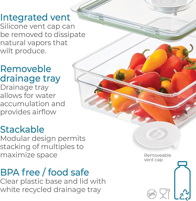 iDesign Large Fridge Produce Bin - Image 5