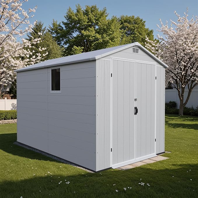 Patiowell 6X10 FT Plastic Outdoor Storage Shed - Image 8