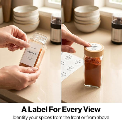 Minimalist Spice Jar Labels Self-Adhesive - Image 5