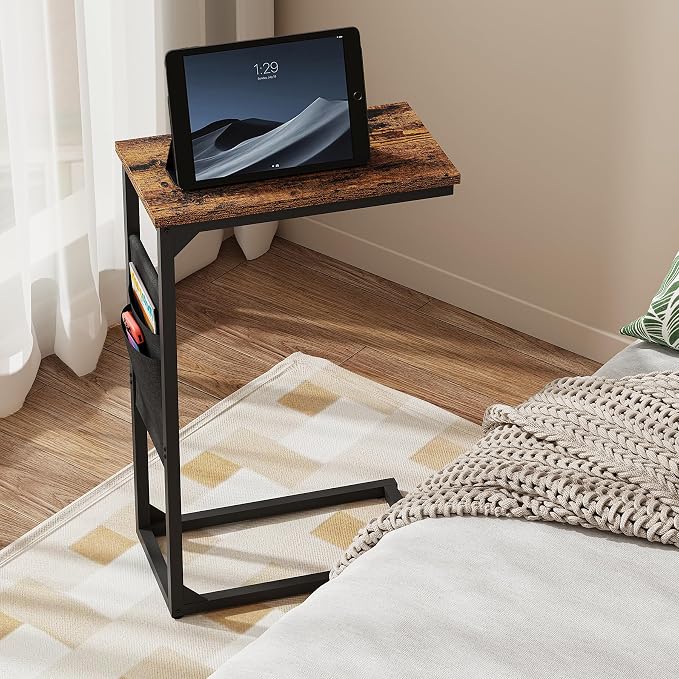 TUTOTAK C Shaped End Table, Side Table - Image 5