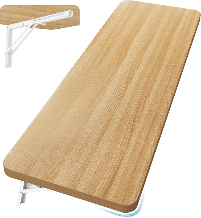 Wall Mounted Folding Table 47.2”L x 19.7”W, Laundry Folding Table by Neoaider
