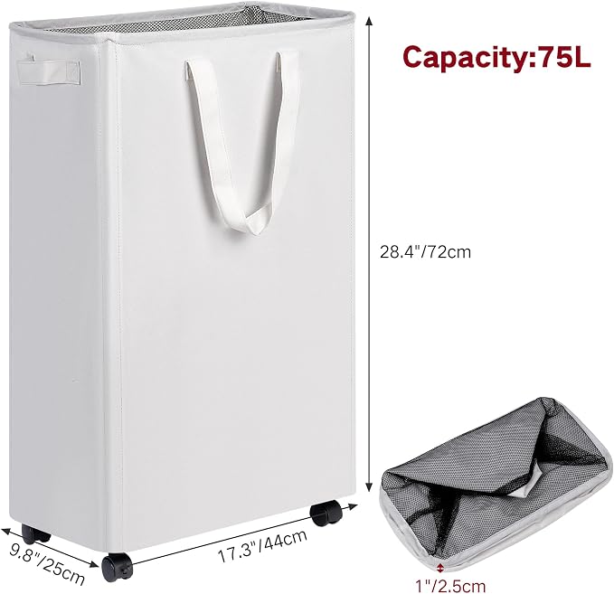 efluky Slim Laundry Hamper - Image 5