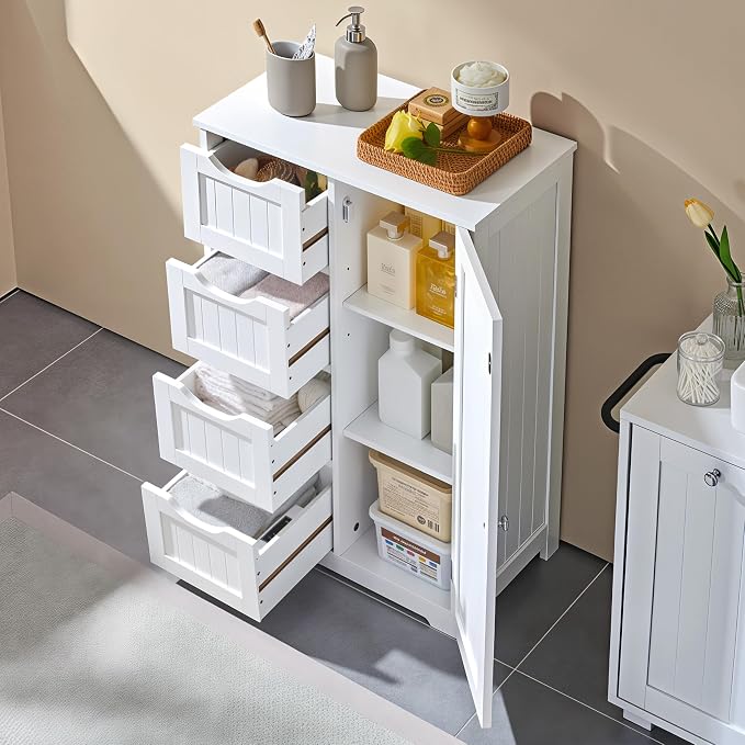 Yaheetech Wooden Floor Cabinet, Side Storage Organizer - Image 5