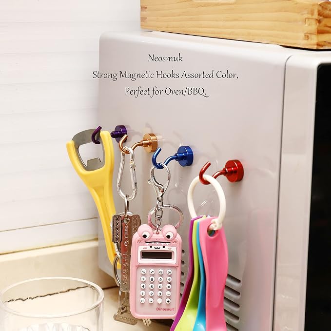 Neosmuk Magnetic Hooks, Heavy Duty 30lb+ Strong Magnet Hook - Image 7