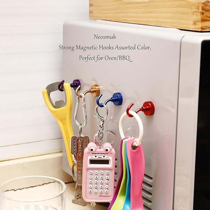 Neosmuk Magnetic Hooks, Heavy Duty 30lb+ Strong Magnet Hook - Image 4