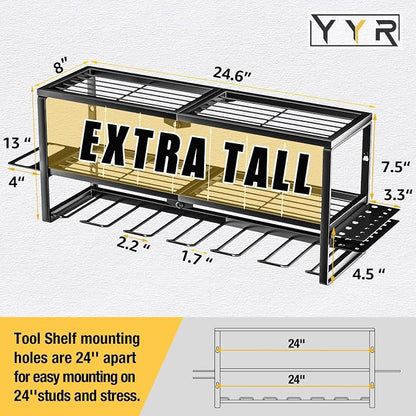 YYR Heavy Duty Power Tool Organizer Wall Mount, Cordless Drill Hanger Storage - Image 2