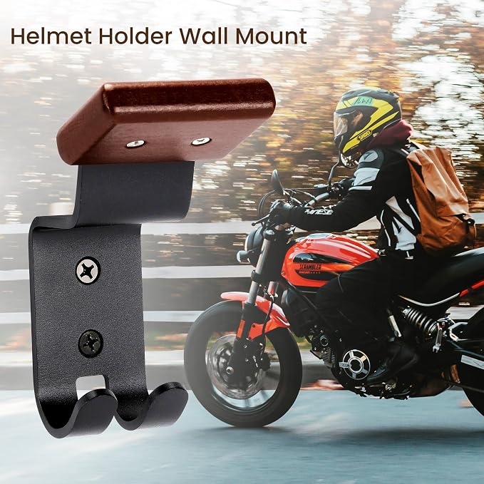 Motorcycle Helmet Holder Wall Mount - Image 2