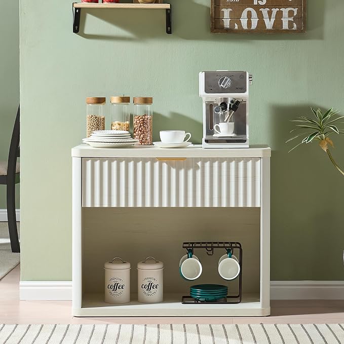 LEYAOYAO 31" Wide Fluted Nightstand - Image 4