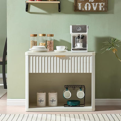LEYAOYAO 31" Wide Fluted Nightstand - Image 4