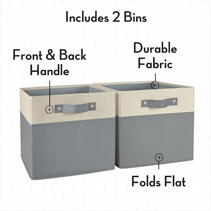 RiverRidge Two-Tone Folding Storage Bins - Image 4