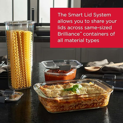 Rubbermaid Brilliance Glass Food Storage Containers, Leak-Proof - Image 3