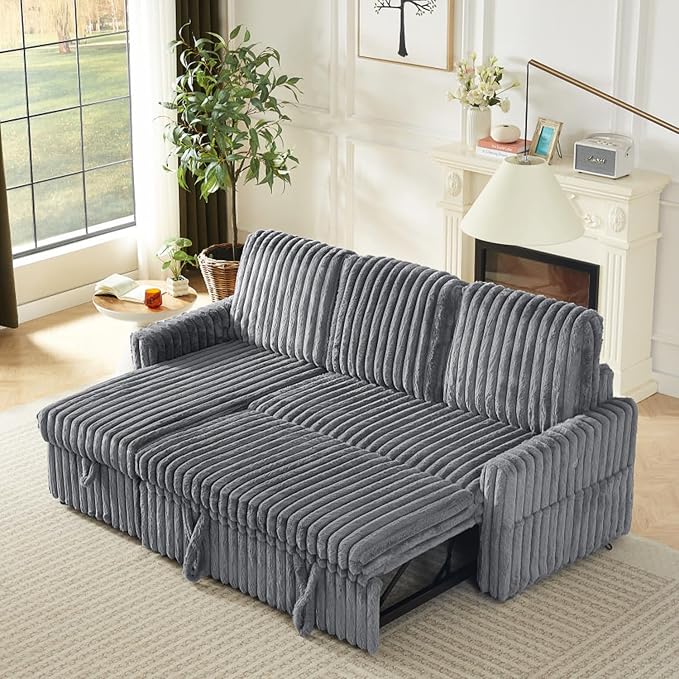 KCGKCG Sleeper Sofa Bed, 81” Pull Out Couch Bed - Image 9