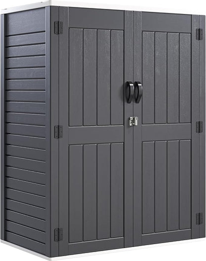 YITAHOME 59 cuft Vertical Outdoor Storage Shed w/o Shelf, 5.6 x 2.3 ft Lockable by YITAHOME