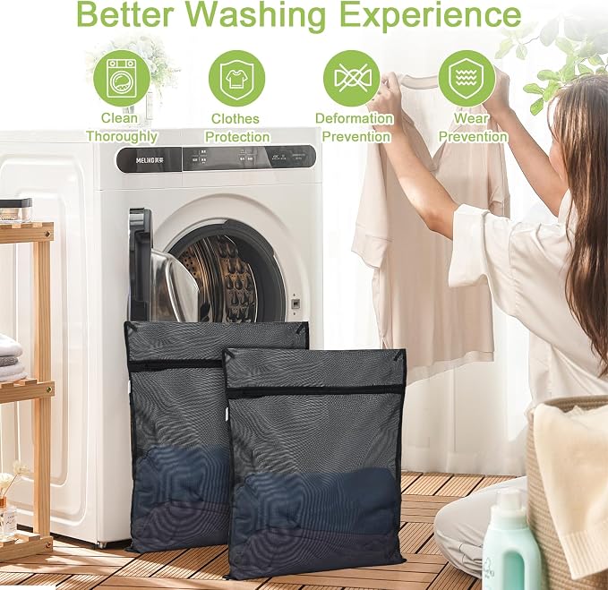 OTraki 2 Pack Durable Laundry Bags - Image 7