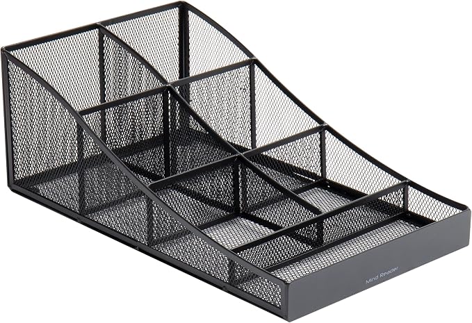 Mind Reader Countertop Organizer, Office Breakroom Supply Caddy, Desktop - Image 7