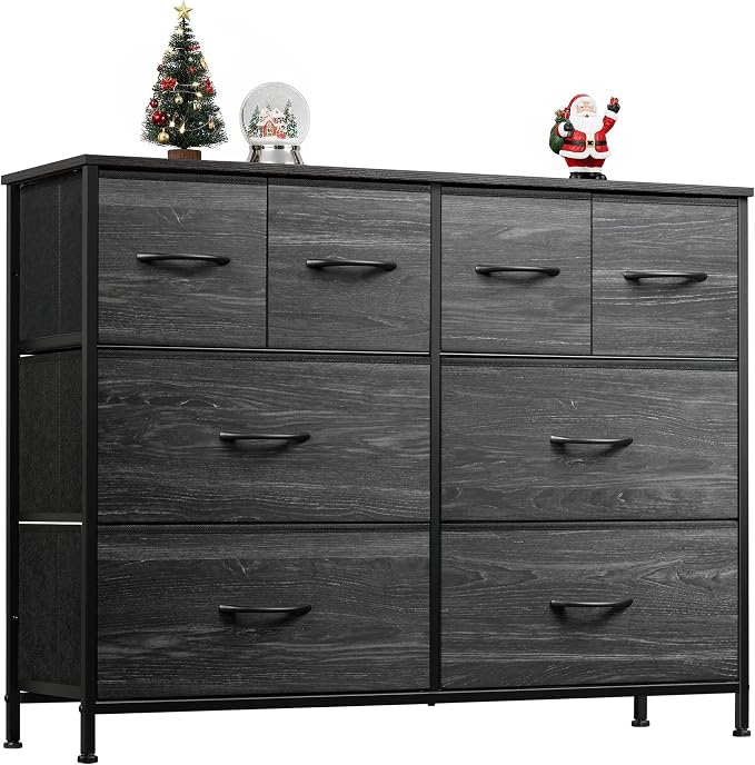 WLIVE Wide Dresser for Bedroom, 8 Drawer Chest of Drawers, Wide storage design by WLIVE