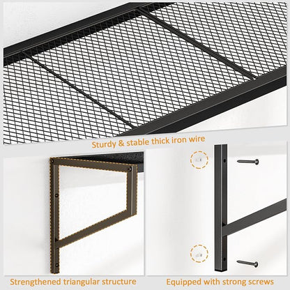 ThreeHio 3 Pack Garage Wall Shelving, Heavy Duty Garage Shelves Wall Mount - Image 7