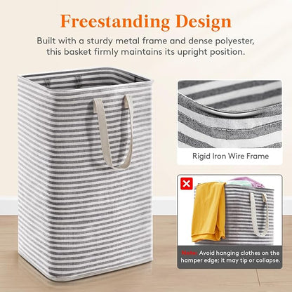 Lifewit 75L Large Collapsible Laundry Hamper, Tall Foldable Dirty Clothes - Image 5
