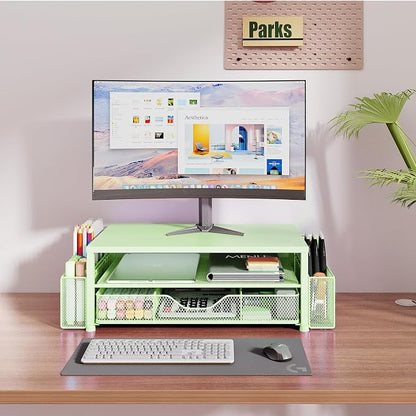 OPNICE Desk Organizers and Accessories, 2-Tier Computer Monitor Stand Riser - Image 2