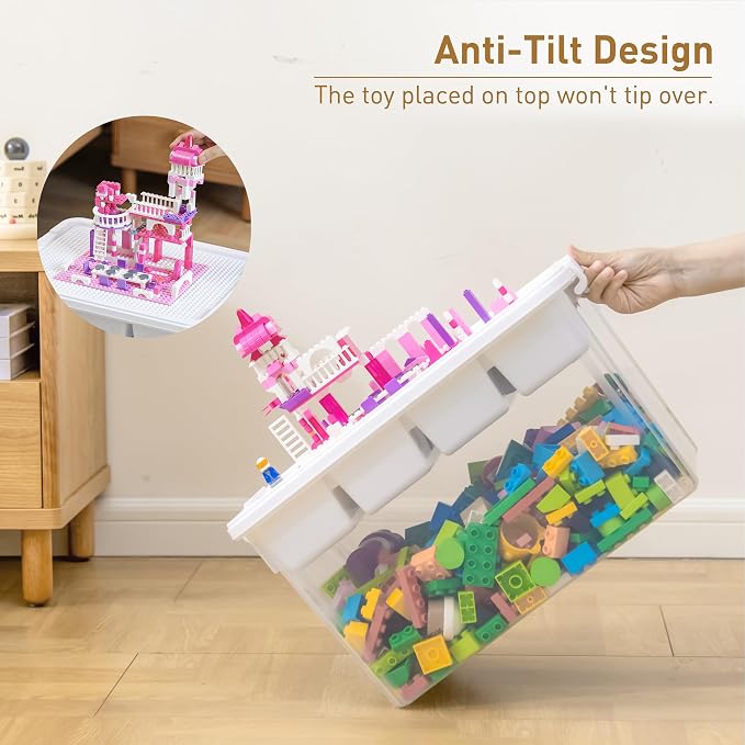 Citylife 32 QT Stackable Toy Storage - Image 4