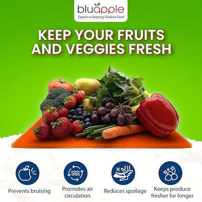 Bluapple FreshMats, Refrigerator Bin Liner, Fridge Drawer Mats, Crisper Life - Image 2