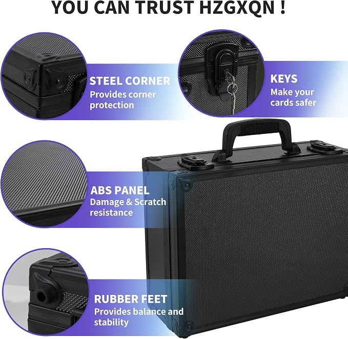 HZGXQN Toploader Storage Box for 3" x 4" 35pt Rigid Card, Top Loader Card - Image 5