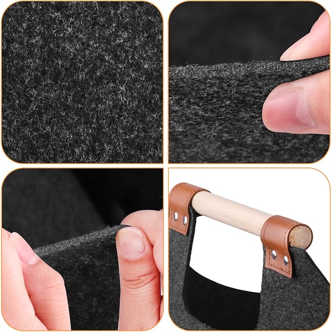 XL 4MM Felt Firewood Carrier | Log Carrier - Image 3