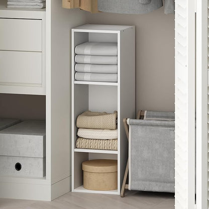 Furinno Reed 3-Tier Closet Organizers and Storage, Closet Organizer, Open Shelf by Furinno-FitsYourSpaceFitsYourBudget
