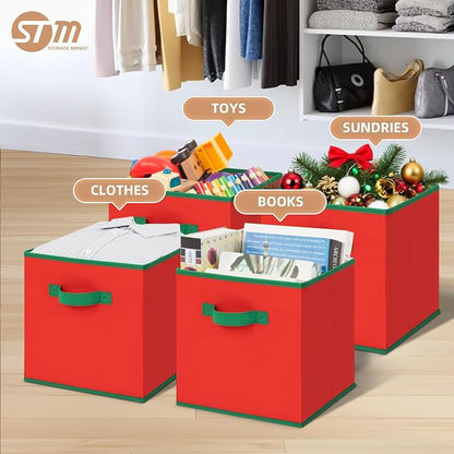 STORAGE MANIAC Storage Cubes, 11 Inch Durable 6 Pack Storage Shelf Basket - Image 3