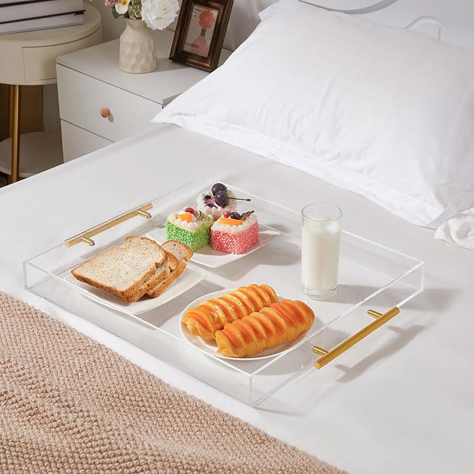 Large Clear Acrylic Serving Tray - Image 2